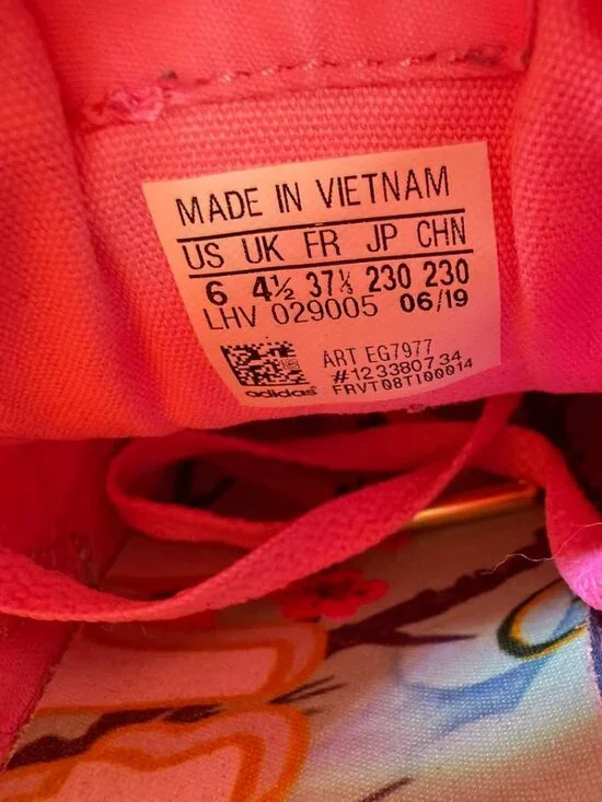 Adidas x AriZona Floral Sneakers – Women’s US 6 - Picture 15 of 15